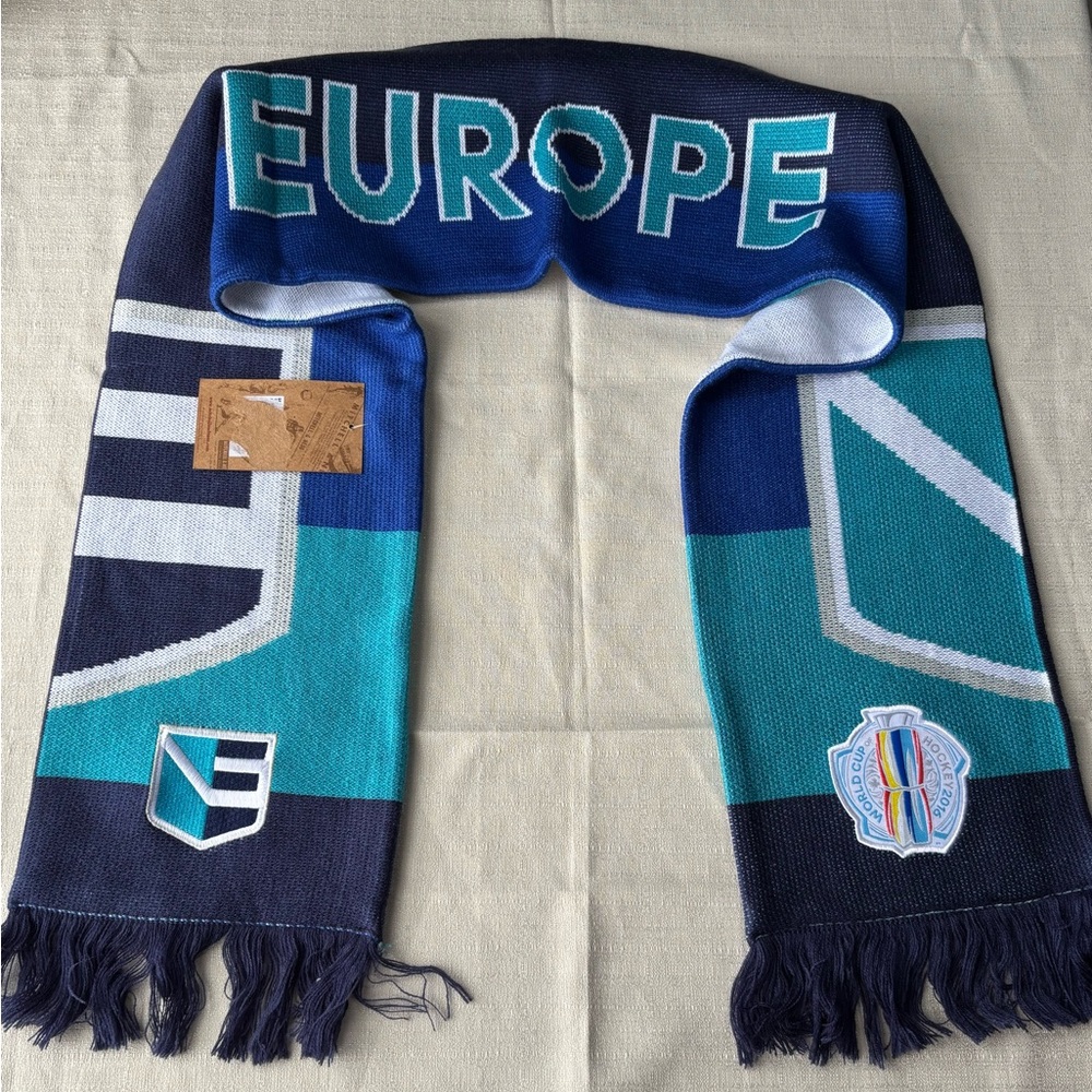 NWT Mitchel & Ness 2016 World Cup Hockey Europe Scarf